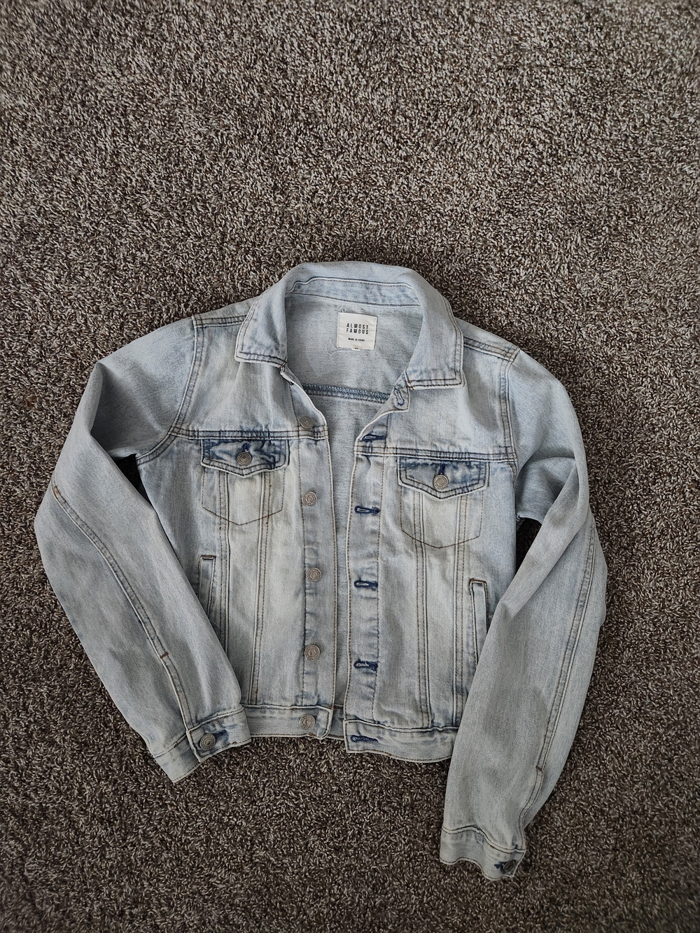 Light Wash Denim Jacket - Medium Almost Famous